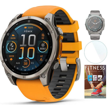 Garmin Fenix 8 47 mm AMOLED Sapphire Titanium + Fitness Suite & Screen Protector
