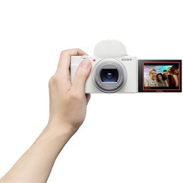 Sony ZV-1 II Vlog Camera 4K Video Content Creator White +Extended Warranty Kit Bundle