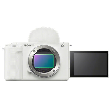 Sony ZV-E1 Full Frame Mirrorless Vlog Camera Body White + Extended Warranty Bundle