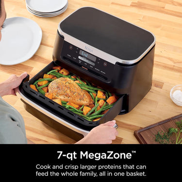 Ninja DZ071 Foodi 6-in-1 FlexBasket Air Fryer with 7-QT MegaZone (Refurbished)