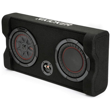 Kicker 48TRTP82 TRTP 8-inch Thin Down Firing Subwoofer Passive Radiator Enclosure 2-Ohm