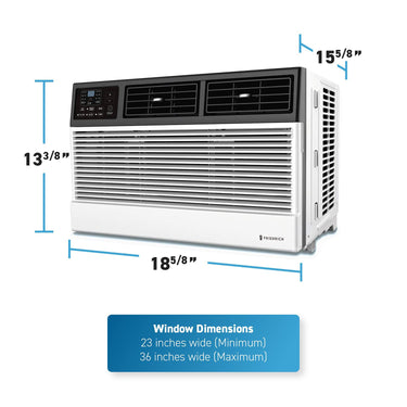 Friedrich Chill Premier Series 6,000 BTU 115V Smart Window Air Conditioner, White
