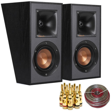Klipsch R-41SA Dolby Atmos High Performance Elevation Surround Set w Banana Plugs & Wire
