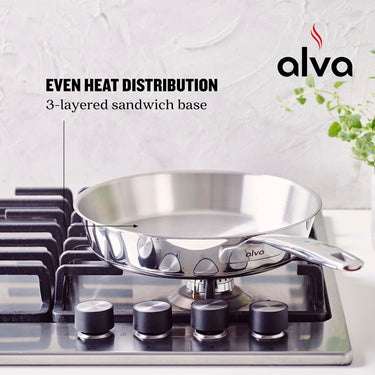 Alva Maestro Stainless Steel Nonstick Frying Pan Skillet 8 inch