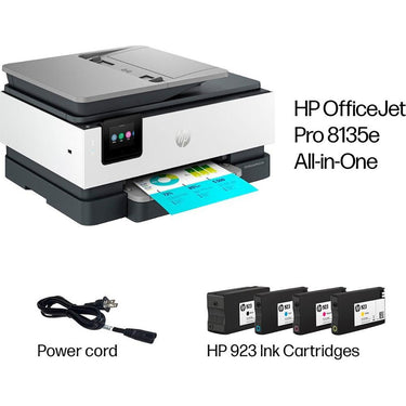 Hewlett Packard OfficeJet Pro 8135e Wireless All-In-One Inkjet Printer AiO - Open Box