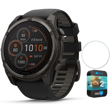 Garmin Fenix 8 47 mm Solar Sapphire Gray with Screen Protector & 2 Year Warranty