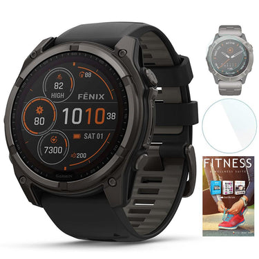 Garmin Fenix 8 51mm Solar Sapphire Gray with Fitness Suite & Screen Protector