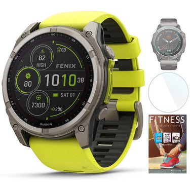 Garmin Fenix 8 51mm Solar Sapphire Titanium + Fitness Suite & Screen Protector