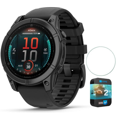 Garmin fenix E 47 mm AMOLED Gray Steel with Screen Protector and 2 Year Warranty