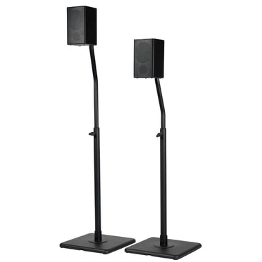 Deco Home Universal Speaker Stands, Height Adjustable, Holds Up to 11 lbs, 2 Pairs