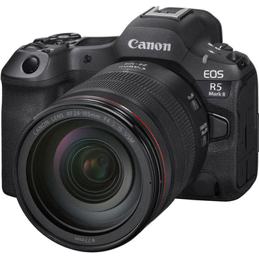 Canon EOS R5 Mark II Full Frame Mirrorless Camera + RF 24-105mm F4 L IS USM Lens Kit