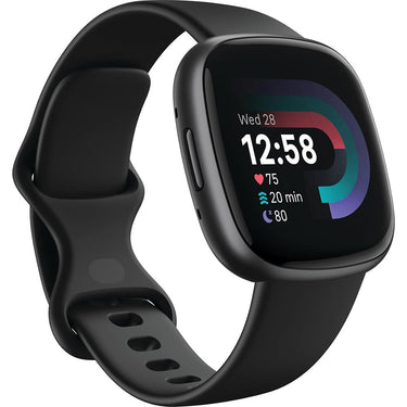 Fitbit Versa 4 Fitness Smartwatch, Black/Graphite