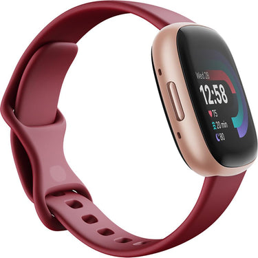 Fitbit Versa 4 Fitness Smartwatch, Beet Juice/Copper Rose Aluminum