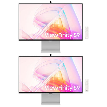 Samsung 27" ViewFinity S9 5K IPS HDR Smart Monitor with Webcam 2 Pack