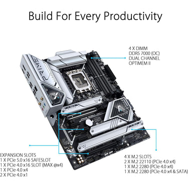 Asus Prime Z790-A WiFi 6E LGA 1700 ATX AI Gaming Motherboard