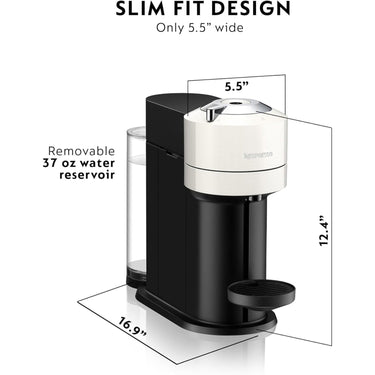 Nespresso Vertuo Next Coffee and Espresso Maker by De'Longhi, White