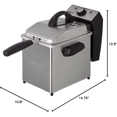 Cuisinart CDF-130 Deep Fryer, 2 Quart, Stainless Steel, Refurbished