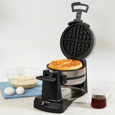 Cuisinart WAF-F40 Double Flip Belgian Waffle Maker Black/Stainless (Refurbished)