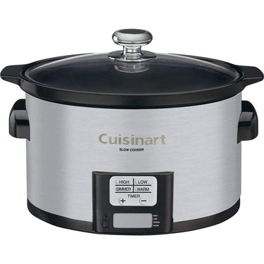 Cuisinart PSC-350 3.5 Quart Programmable Slow Cooker, Stainless Steel, Refurbished