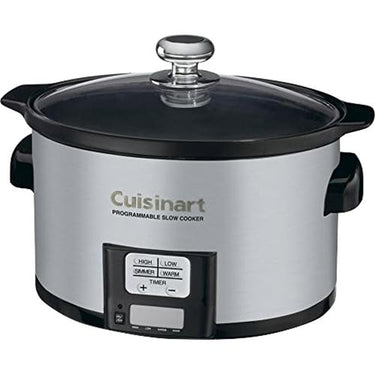 Cuisinart PSC-350 3.5 Quart Programmable Slow Cooker, Stainless Steel, Refurbished