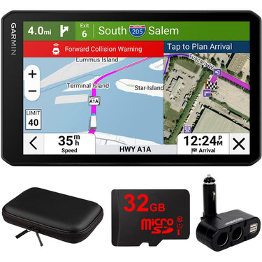 Garmin dezlcam OTR725 7" GPS Truck Navigator, Built-in Dash Cam w/ Accessories Bundle