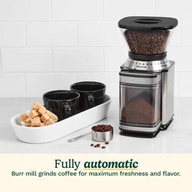 Cuisinart DBM-8 Coffee Grinder Automatic Burr Mill, Stainless Steel, Refurbished