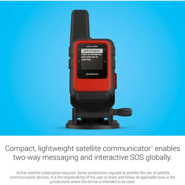 Garmin inReach Mini 2 Compact Satellite Communicator Marine Bundle Flame Red