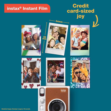 Fujifilm Instax Mini Evo Hybrid Instant Camera  - Brown (16812534)