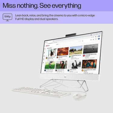 Hewlett Packard 24-cb1210 23.8" Intel i5-1235U 8GB/256GB All-in-One Desktop PC (9Y072AA)