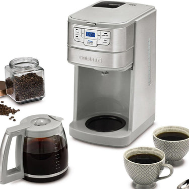 Cuisinart Automatic Grind and Brew 12-Cup Coffeemaker, Stainless Steel - Open Box