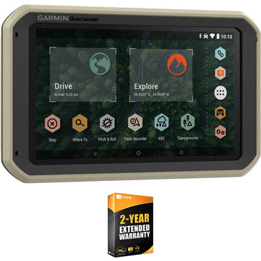 Garmin Overlander On/Off-Road Navigator GPS w/ Built-In Bluetooth + Warranty Bundle