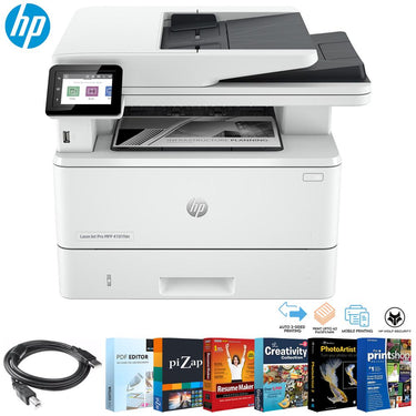 Hewlett Packard LaserJet Pro Laser All-in-One Monochrome Printer w/ Printer Essentials Bundle