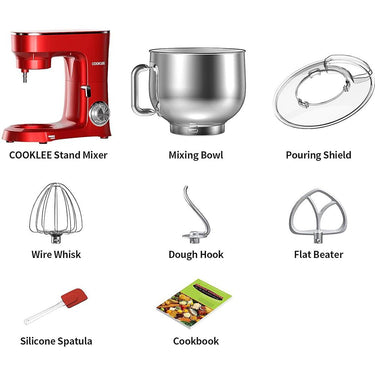 COOKLEE Stand Mixer 9.5Qt. 660W 10-Speed Electric Kitchen Mixer Open Box