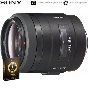 Sony G Series W.Angle 35mm f/1.4 G Standard Autofocus Open Box + 1 Year Warranty