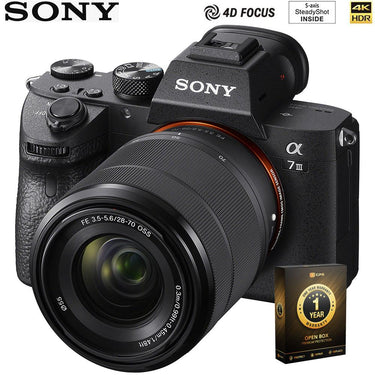 Sony a7III Full Frame Mirrorless Lens Camera w/ 28-70mm Open Box+1 Year Warranty