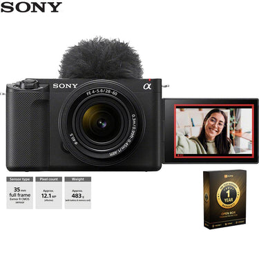 Sony Alpha ZV-E1 Full-Frame ILC Camera & 28-60 Lens OPEN BOX + 1 Year Warranty Pack