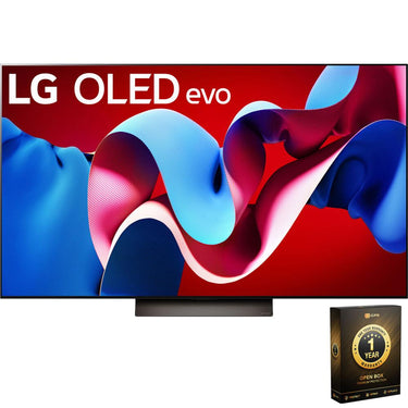 LG 65 Inch Class OLED evo C4 Series Smart TV (2024) OPEN BOX + 1 Year Warranty Pack