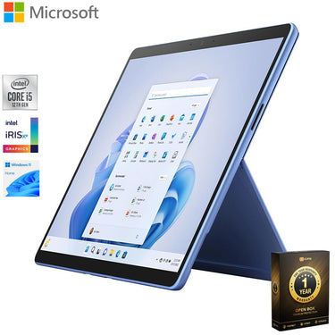 Microsoft Surface Pro 9 13" Tablet, Intel i5, 16GB/256GB OPEN BOX + 1 Year Warranty Pack