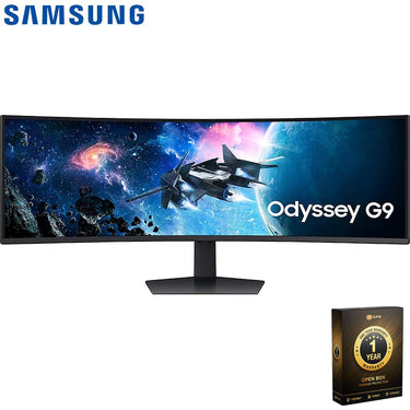 Samsung 49" Odyssey G9 G95C DQHD Curved Gaming Monitor OPEN BOX + 1 Year Warranty Pack
