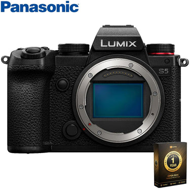 Panasonic Lumix S5 24.2MP 4K Full Frame L-Mount Camera Body OPEN BOX +1 Year Warranty Pack