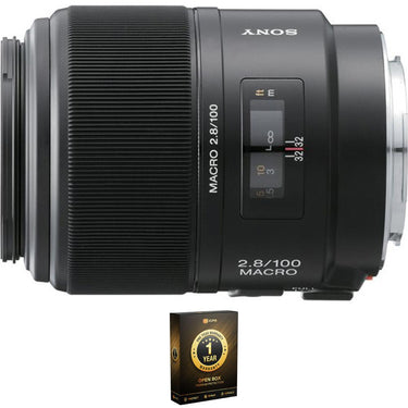 Sony 100mm f/2.8 Macro Lens, A-Mount (OPEN BOX) with CPS 1 Year Warranty