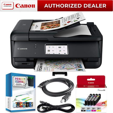 Canon Pixma TR8620a Wireless All-In-One Printer Copy Scanner Fax Home Office Bundle