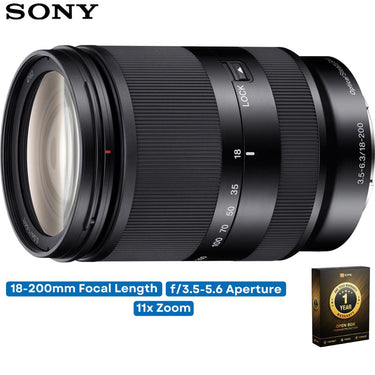 Sony Zoom lens 18mm-200mm f/3.5-5.6 OSS (OPEN BOX) with CPS 1 Year Warranty
