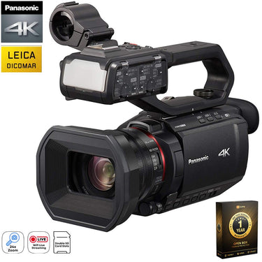 Panasonic X2000 4K Professional Camcorder 24X Zoom (OPEN BOX) with CPS 1 Year Warranty