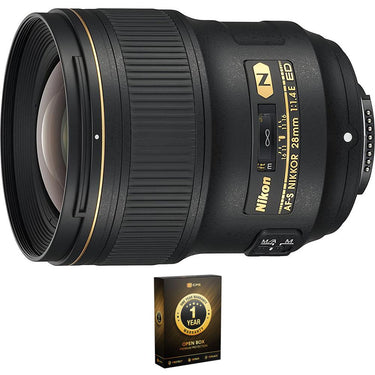 Nikon AF-S NIKKOR 28mm f/1.4E ED Lens (OPEN BOX) with CPS 1 Year Warranty