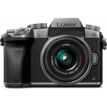 Panasonic LUMIX G7 Mirrorless Digital Camera with 14-42mm Lens + 64GB Microphone Kit