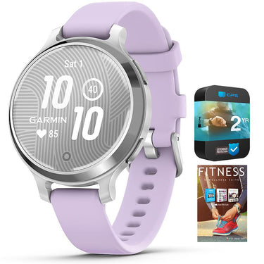 Garmin Lily 2 Active Smartwatch Silver with 2 Year Warranty and Fitness Suite