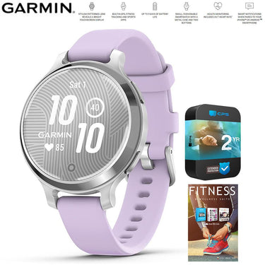 Garmin Lily 2 Active Smartwatch Silver with 2 Year Warranty and Fitness Suite