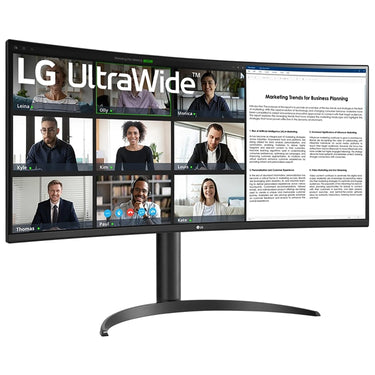 LG 34WR55QK B 34" Curved UltraWide WQHD HDR 10 100Hz Monitor with USB Type-C