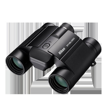 Nikon STABILIZED 10x25 S Binoculars with Image Stabilization, Compact, Waterproof